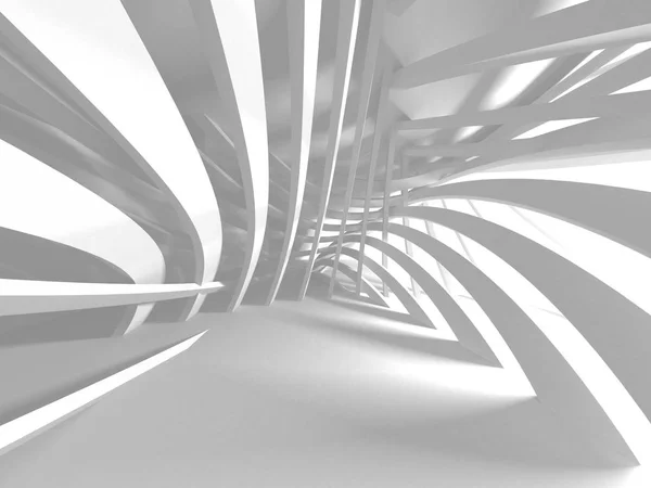 Abstract architecture modern design 3d render illustration background.