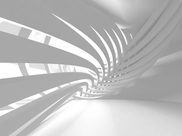白い建築建設モダンなインテリア レンダリング図の背景 — ストック写真