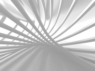 Soyut mimari modern tasarım arka planı. 3d resimleme