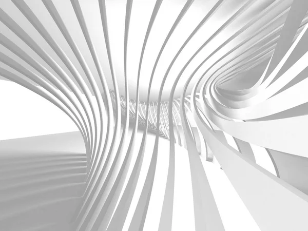 未来の白の建築デザインの背景 レンダリング図 — ストック写真