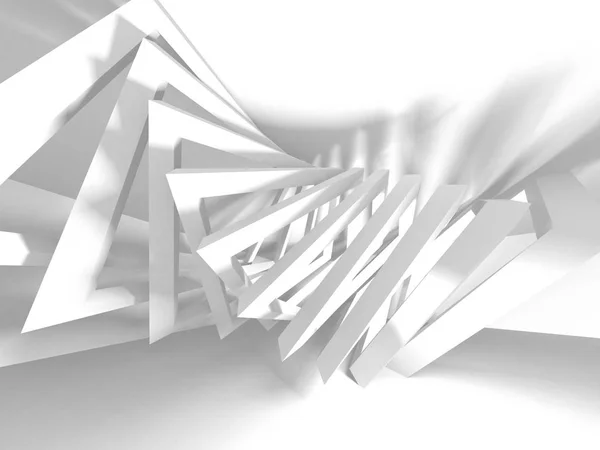 Abstract Modern White Architecture Background Render Illustration — Stock Photo, Image