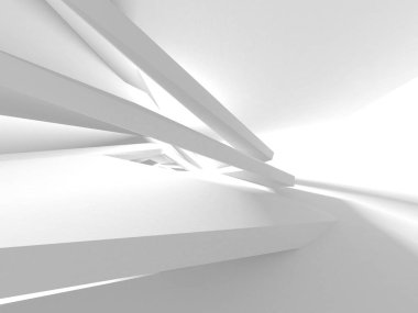 Soyut mimari modern tasarım arka planı. 3d resimleme