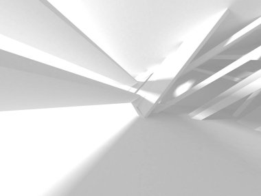 Soyut mimari modern tasarım arka planı. 3d resimleme