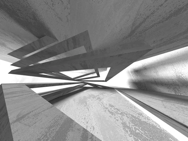 Fondo Abstracto Arquitectura Geométrica Hormigón Ilustración Renderizado — Foto de Stock