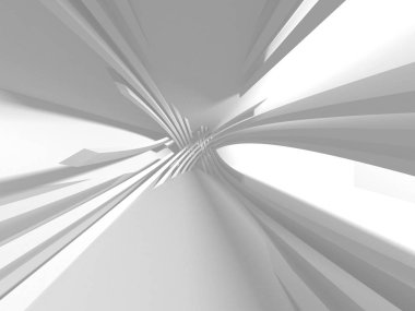 Soyut mimari modern tasarım arka planı. 3d resimleme