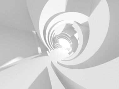 Soyut mimari modern tasarım arka planı. 3d resimleme