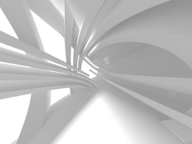 Soyut mimari modern tasarım arka planı. 3d resimleme