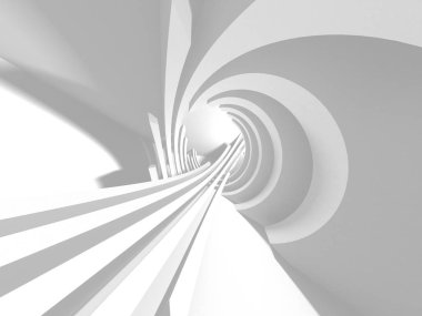 Soyut mimari modern tasarım arka planı. 3d resimleme