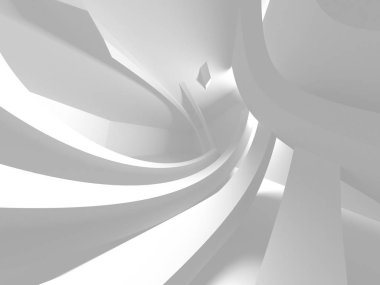 Soyut mimari modern tasarım arka planı. 3d resimleme
