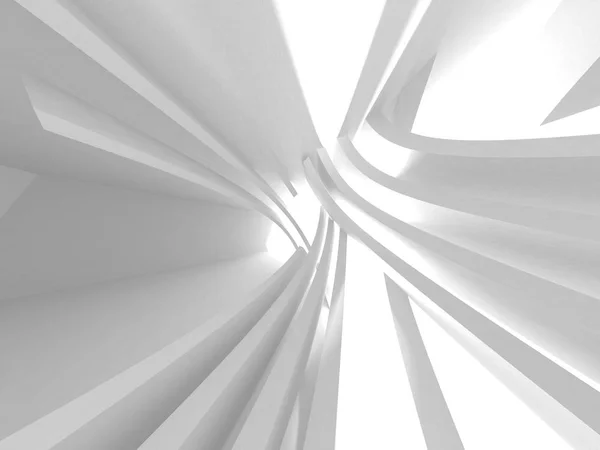 Abstract Modern White Architecture Background Render Illustration — Stock Photo, Image