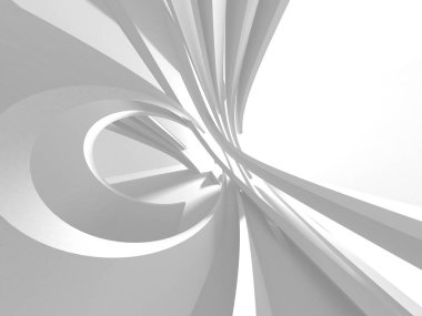 Soyut mimari modern tasarım arka planı. 3d resimleme