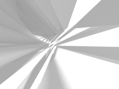 Soyut mimari modern tasarım arka planı. 3d resimleme