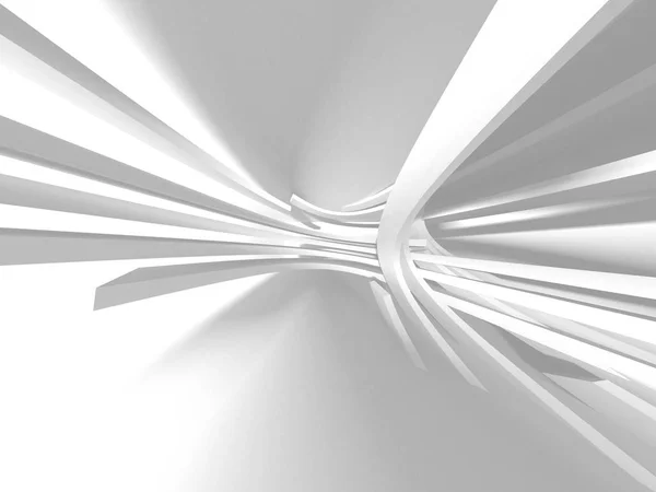 Abstract Modern White Architecture Background Render Illustration — Stock Photo, Image