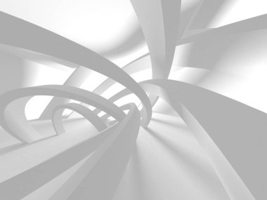 Soyut mimari modern tasarım arka planı. 3d resimleme