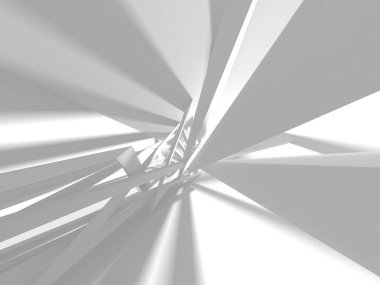 Soyut mimari modern tasarım arka planı. 3d resimleme