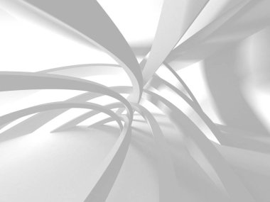 Soyut mimari modern tasarım arka planı. 3d resimleme