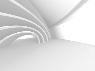 Soyut mimari modern tasarım arka planı. 3d resimleme