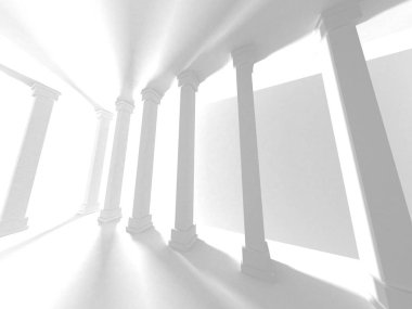 Soyut mimari modern tasarım arka planı. 3d resimleme