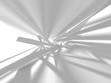 Soyut mimari modern tasarım arka planı. 3d resimleme