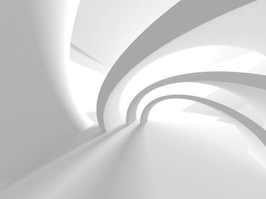 Soyut mimari modern tasarım arka planı. 3d resimleme