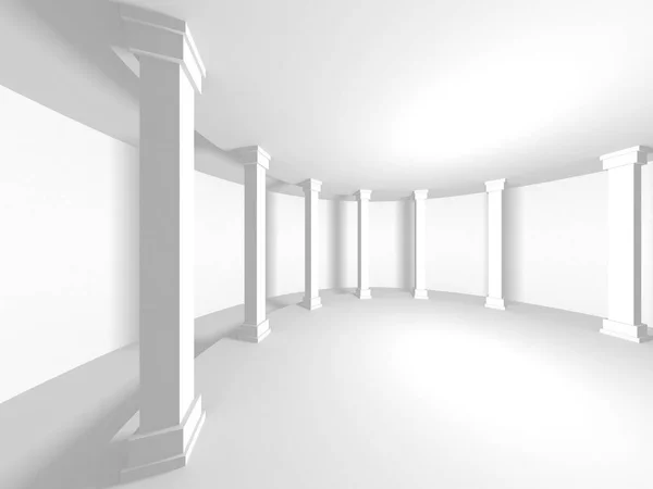 抽象建築現代デザインの背景 3Dレンダリング図 — ストック写真