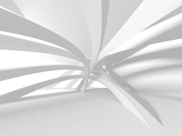 Abstract Modern White Architecture Background Render Illustration — Stock Photo, Image