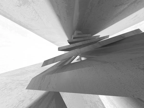 Pozadí Abstraktní Geometrické Konkrétní Architektury Vykreslení Obrázku — Stock fotografie