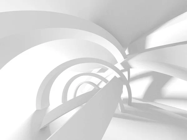 Abstract Modern White Architecture Background Render Illustration — Stock Photo, Image