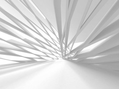 Soyut mimari modern tasarım arka planı. 3d resimleme