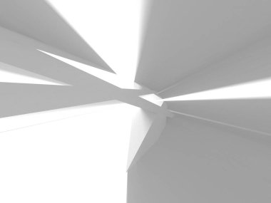 Soyut mimari modern tasarım arka planı. 3d resimleme