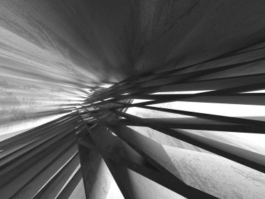 Karanlık kentsel beton modern mimari tasarım dokulu arka plan.