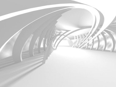 Mimari modern render tasarım 3d arka plan.