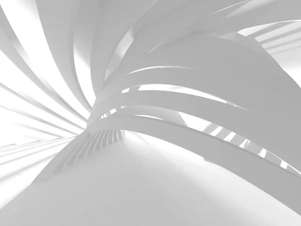 Illustration Abstrakt Modern Weiß Rendern Architektur Hintergrund — Stockfoto