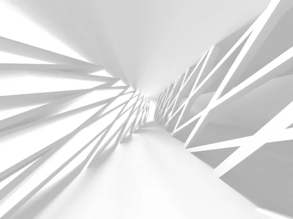 Конструкция Белой Архитектуры Современный Рендеринг Внутреннего Фона — стоковое фото