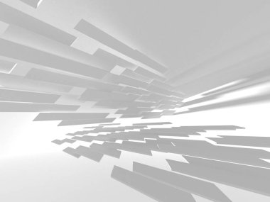 Soyut mimari modern tasarım arka planı. 3d resimleme