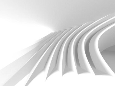 Soyut mimari modern tasarım arka planı. 3d resimleme