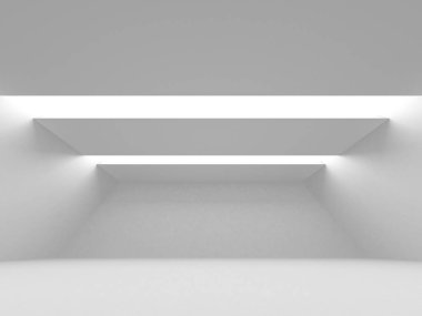 Soyut mimari modern tasarım arka planı. 3d resimleme