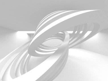 Soyut mimari modern tasarım arka planı. 3d resimleme