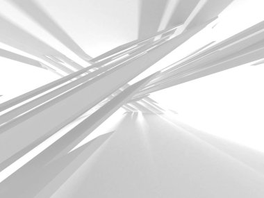 Soyut mimari modern tasarım arka planı. 3d resimleme