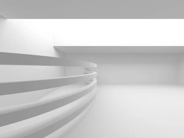 Abstract Modern White Architecture Background Render Illustration — Stock Photo, Image