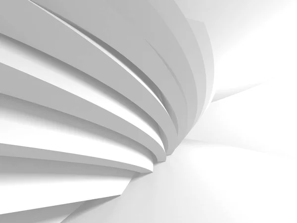 Futuristic White Architecture Design Background Render Illustration — Stock Photo, Image