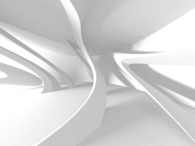 Soyut mimari modern tasarım arka planı. 3d resimleme