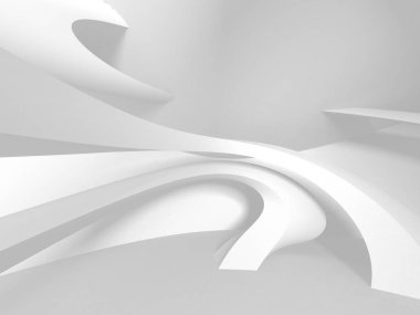 Soyut mimari modern tasarım arka planı. 3d resimleme