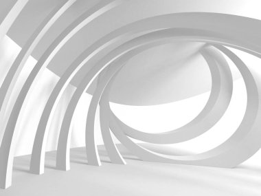 Soyut mimari modern tasarım arka planı. 3d resimleme