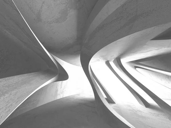 Beton mimari arka plan. Soyut boş karanlık oda. 3D render illüstrasyon