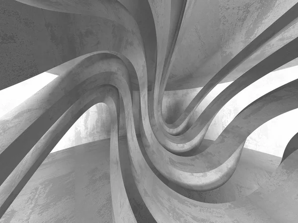 Geometrik beton mimari arka plan. 3D render illüstrasyon