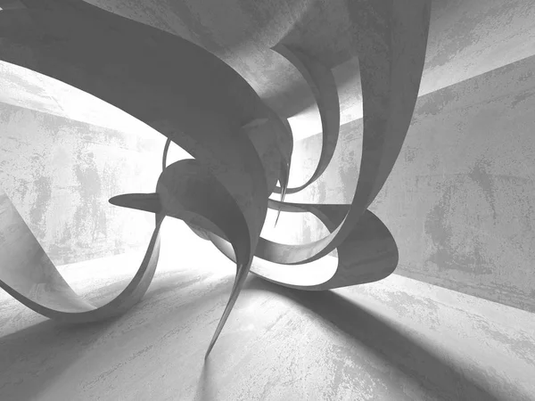 Темно Бетонная Комната Современный Архитектурный Дизайн Городской Текстурированный Фон Трехмерная — стоковое фото