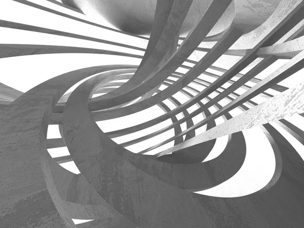 暗いコンクリートの空部屋 現代建築の設計 都市のテクスチャ背景 レンダリング図 — ストック写真