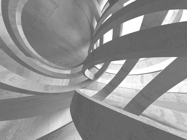 Abstract Geometric Concrete Architecture Background Render Illustration — Stock Photo, Image