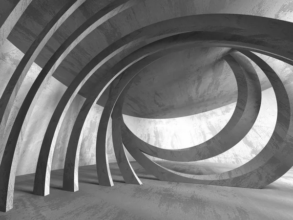 Geometrik beton mimari arka plan. 3D render illüstrasyon